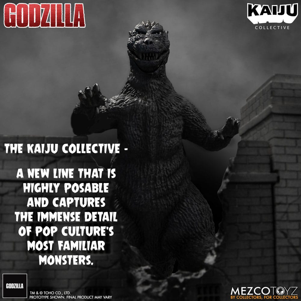 Godzilla (1954) figurine Kaiju Collective Godzilla - Black & White Edition 20 cm
