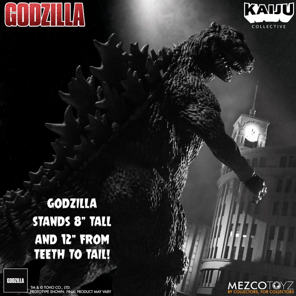 Godzilla (1954) figurine Kaiju Collective Godzilla - Black & White Edition 20 cm