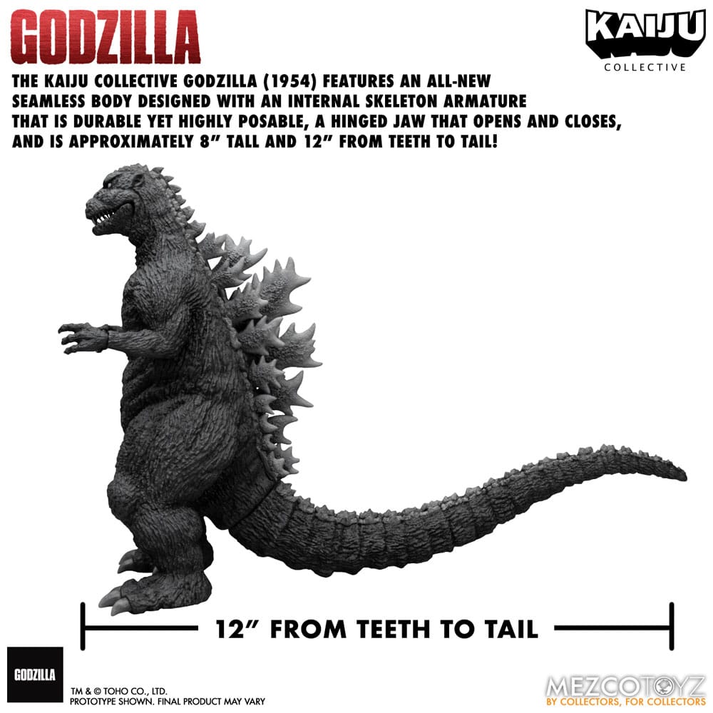 Godzilla (1954) figurine Kaiju Collective Godzilla - Black & White Edition 20 cm
