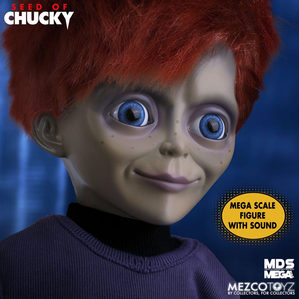 Chucky Jeu d´enfant poupée MDS Mega Scale Glen with Sound 38 cm