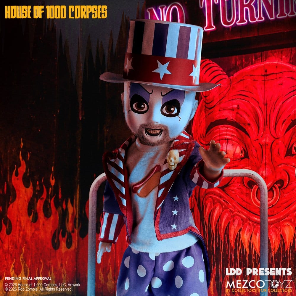 La Maison des mille morts LDD Presents poupée Captain Spaulding 25 cm