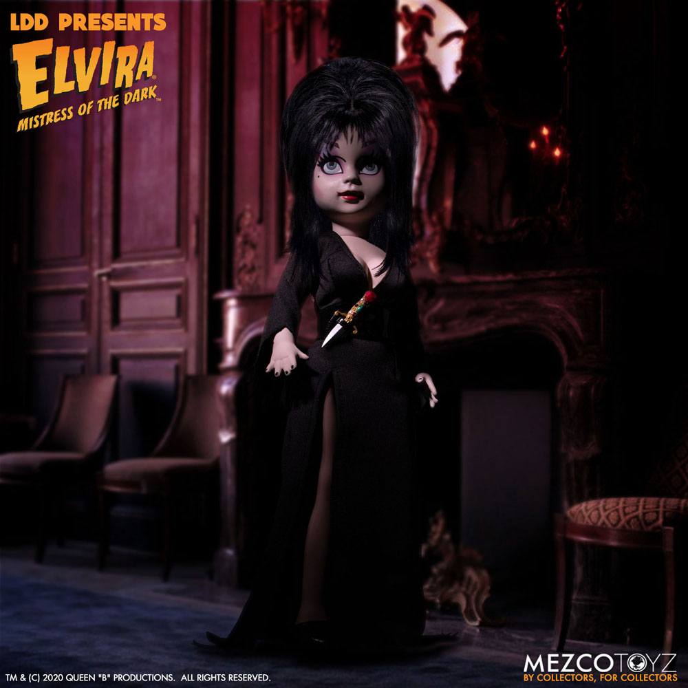 Elvira maîtresse des ténèbres Living Dead Dolls poupée Elvira 25 cm