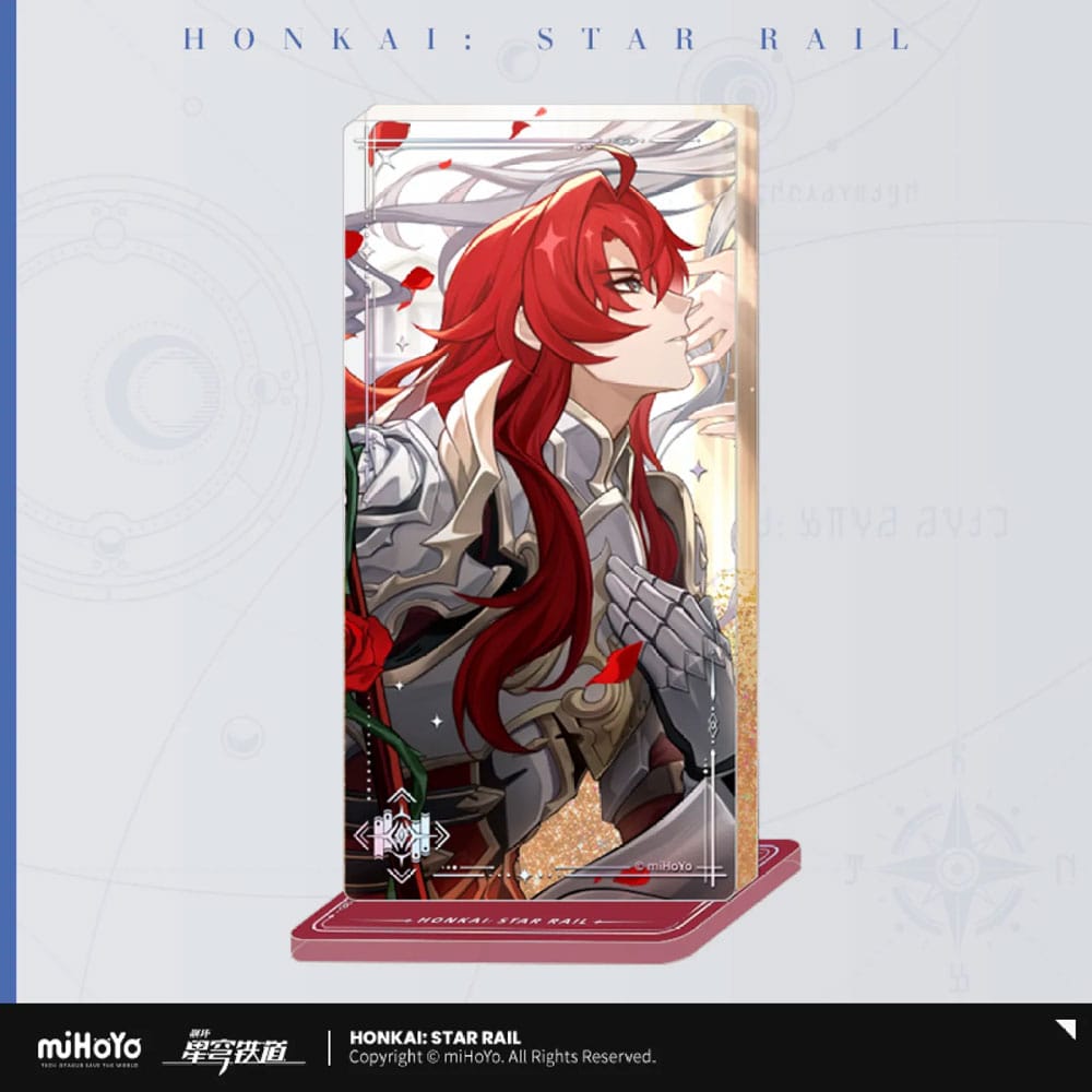Honkai: Star Rail Ornement en acrylique avec paillettes Argenti An Instant Before a Gaze 15 cm