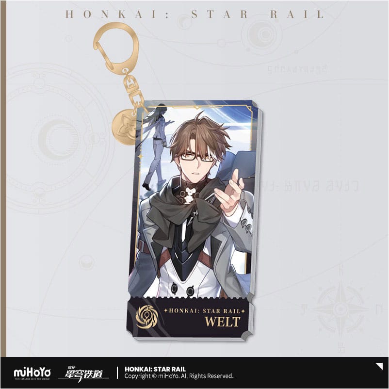 Honkai: Star Rail Character porte-clés Welt 9 cm