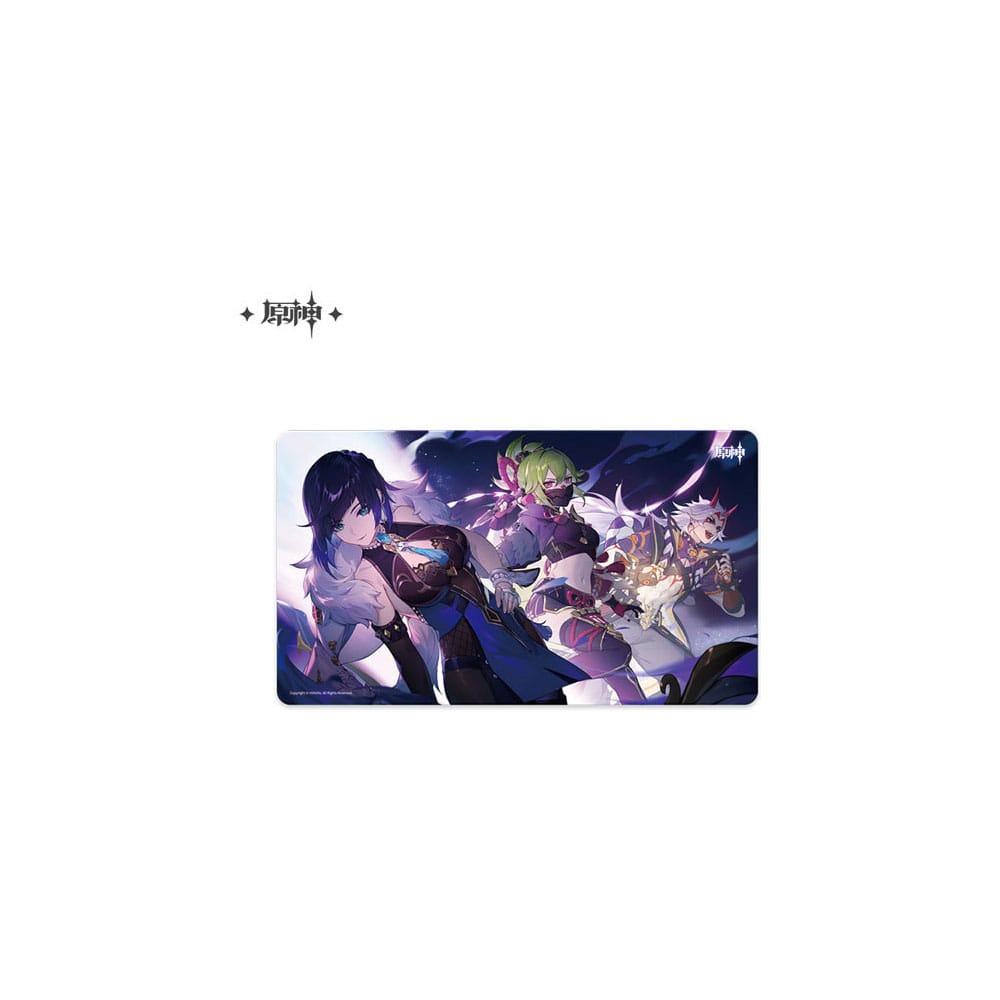 Genshin Impact Tapis de souris Yelan, Kuki Shinobu & Arataki Itto 70 x 40 cm