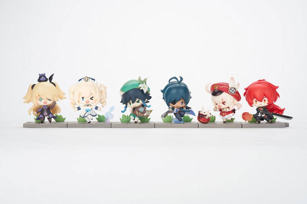 Genshin Impact Battle Scene Series pack 6 trading figures Mondstadt Edition 5 cm