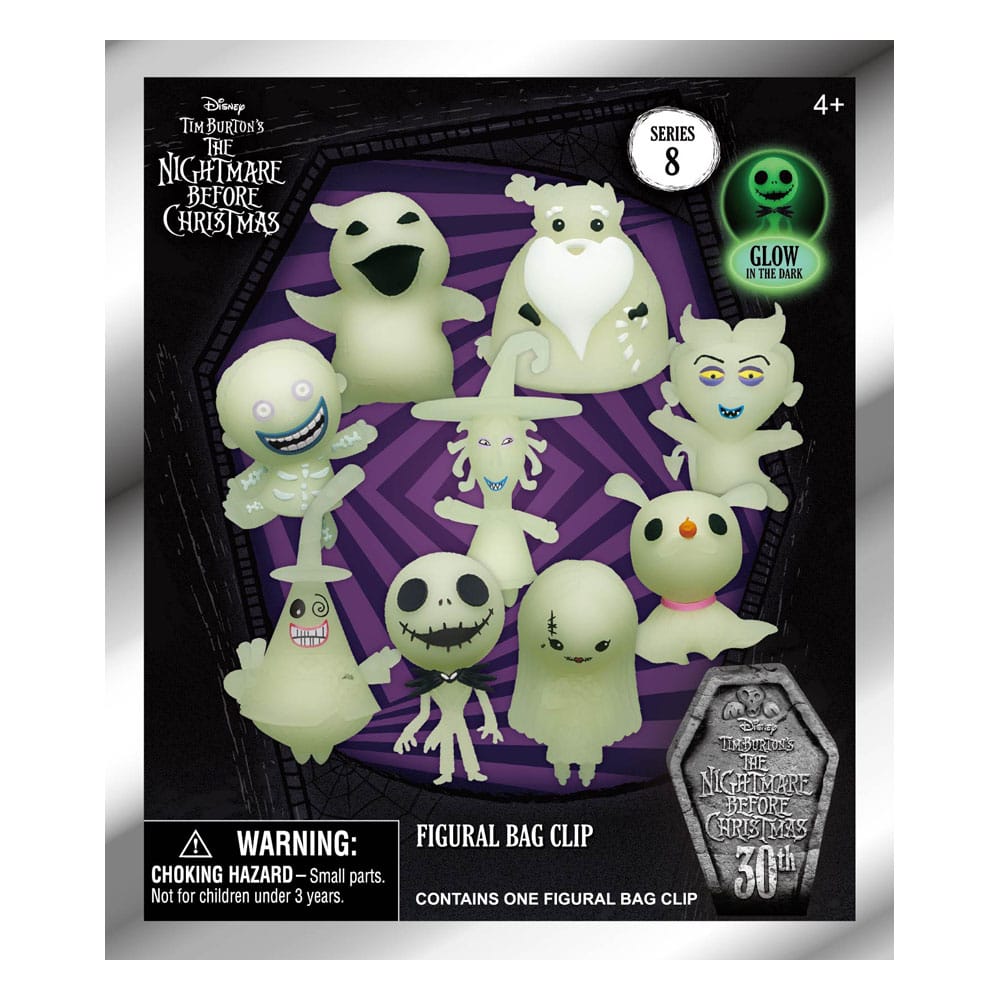 L'Étrange Noël de monsieur Jack 3D présentoir porte-clés sac à dos  Glow in the Dark Série 8 (24)