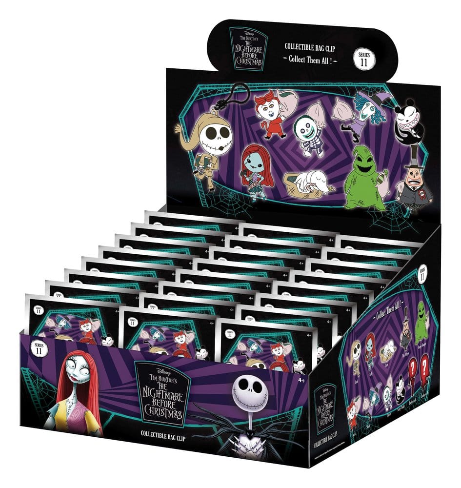 L'Étrange Noël de monsieur Jack 3D porte-clés en PVC série 11 Blind Bag Display (24)