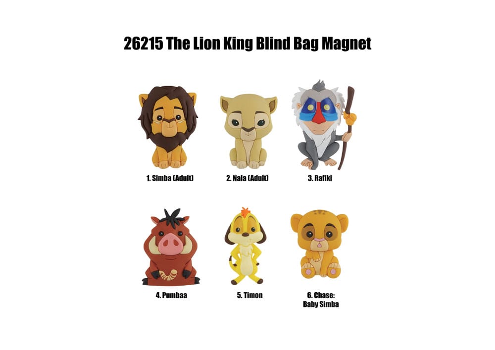 Le roi lion Blind pack aimants Series 1 Display (12)