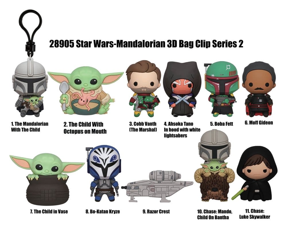 Star Wars Mandalorian 3D présentoir porte-clés Series 2 (24)