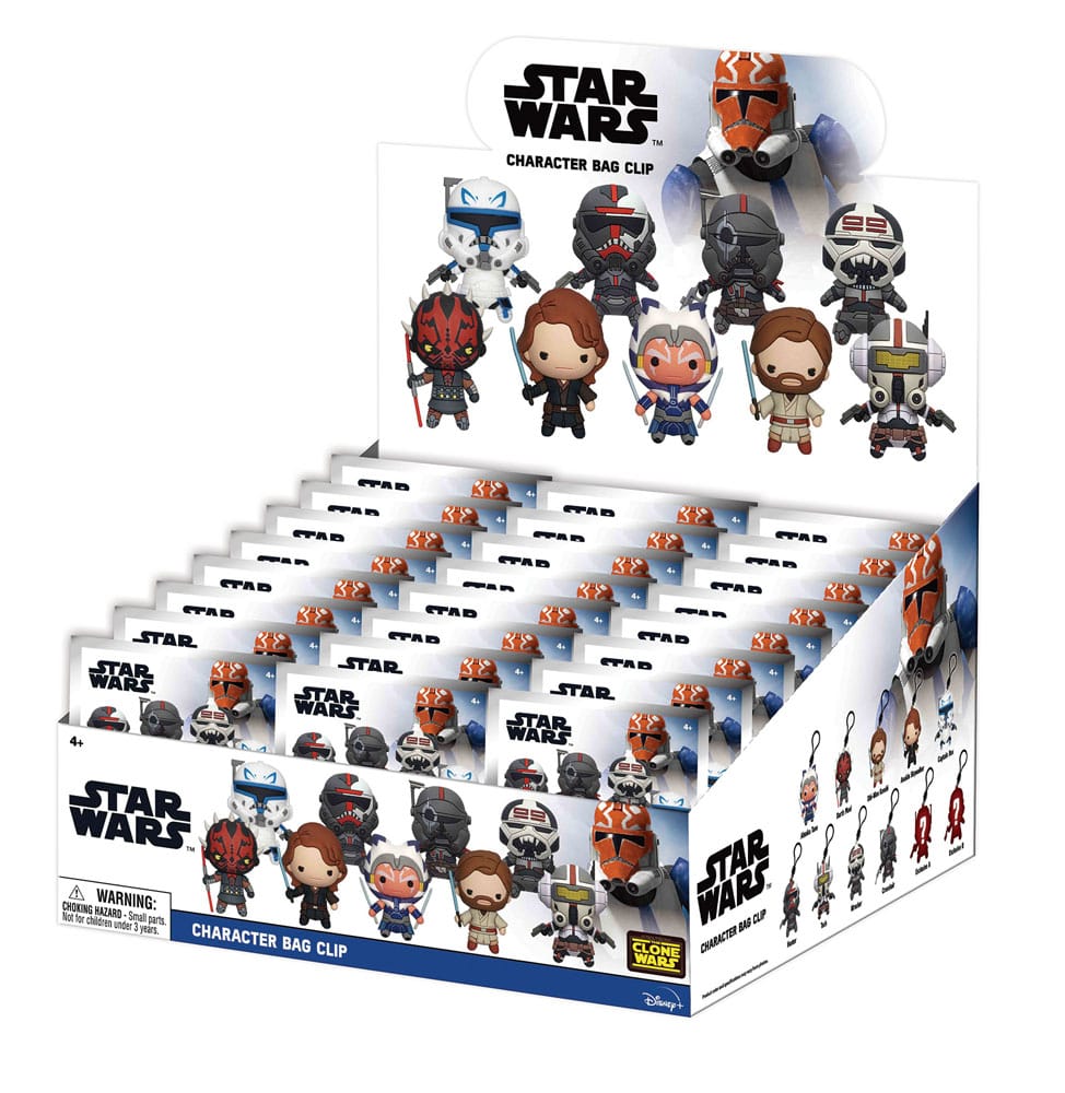 Star Wars Clone Wars présentoir porte-clés sac à dos 3D Series 4 (24)