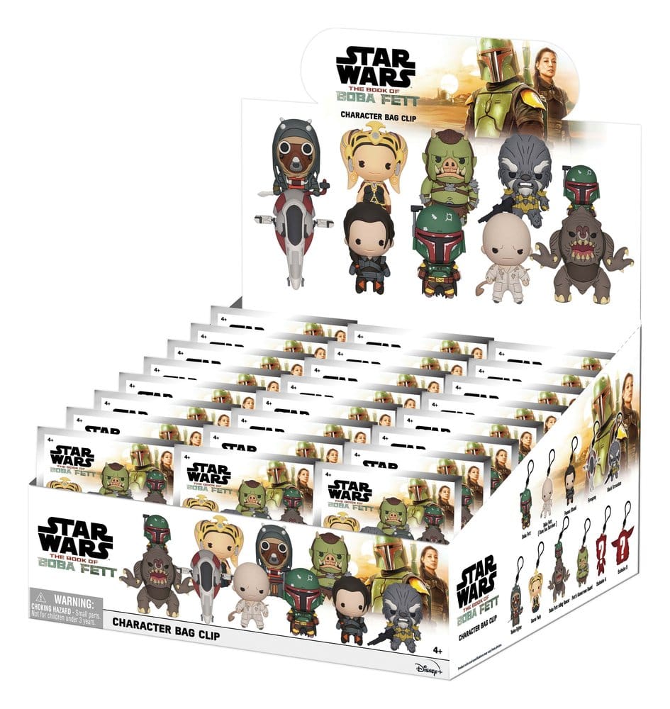Star Wars: Le Livre de Boba Fett 3D présentoir porte-clés 3D en PVC série 1 (24)