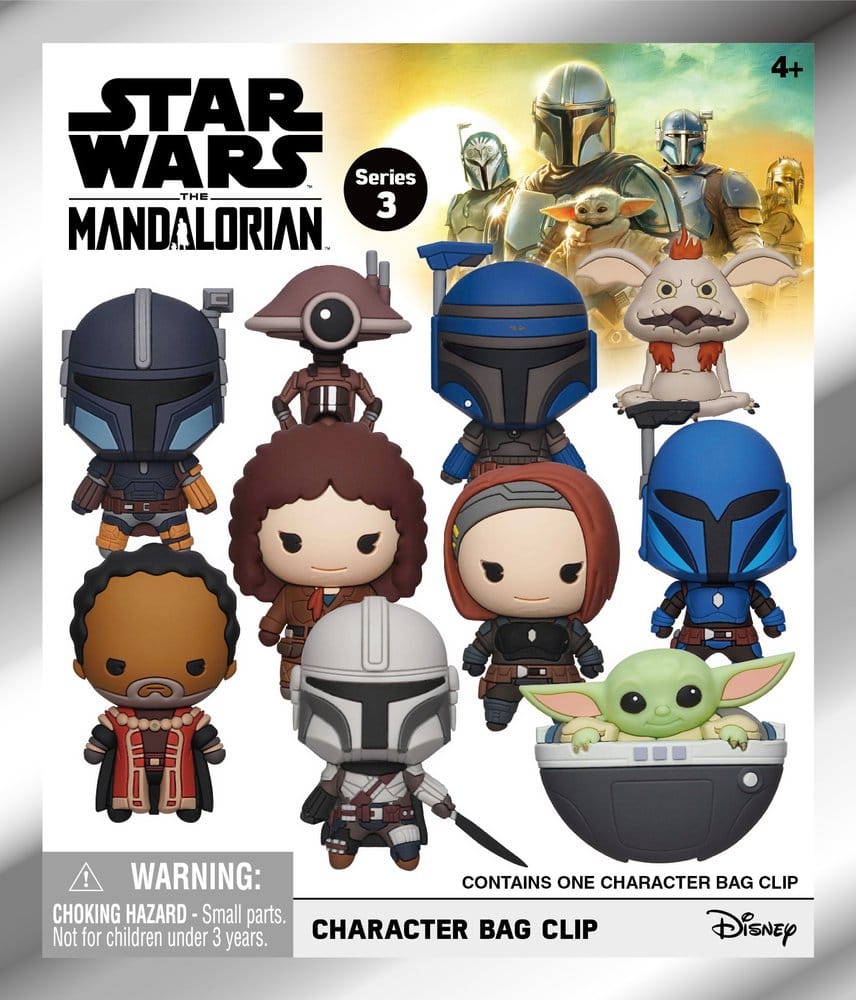 Star Wars The Mandalorian 3D porte-clés en PVC série 3 Blind Bag Display (24)