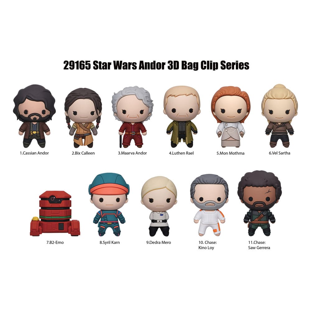 Star Wars 3D présentoir porte-clés sac à dos Andor (24)