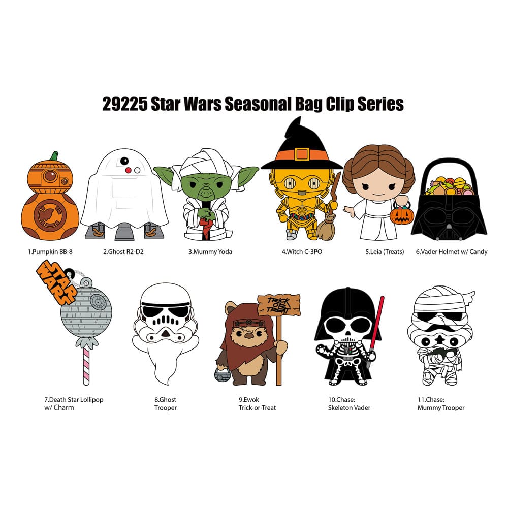 Star Wars présentoir porte-clés sac à dos 3D Halloween (24)