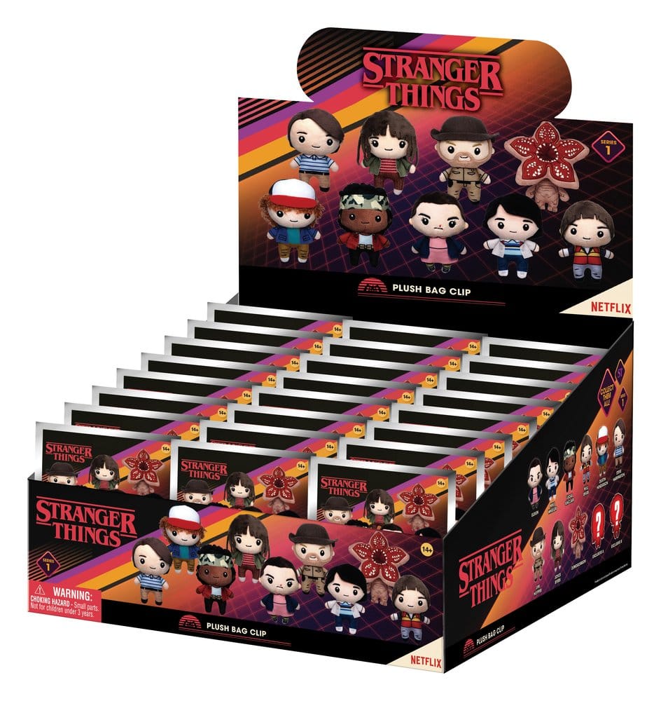 Stranger Things porte-clés en peluche présentoir (24)