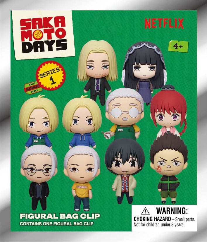 Sakamoto Days présentoir porte-clés sac à dos 3D Series 1 (24)