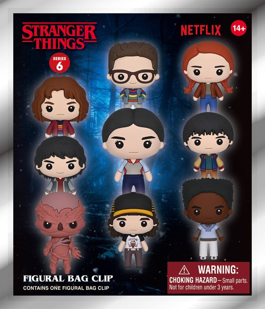 Stranger Things 5 3D porte-clés en PVC série 6 Blind Bag Display (24)
