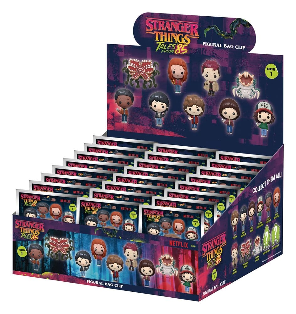 Stranger Things Tales of '85 3D porte-clés en PVC série 1 présentoir (24)