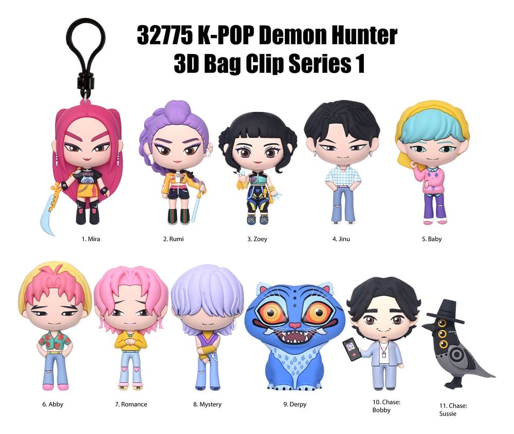 K-Pop Demon Hunter 3D présentoir porte-clés Series 1 (24)