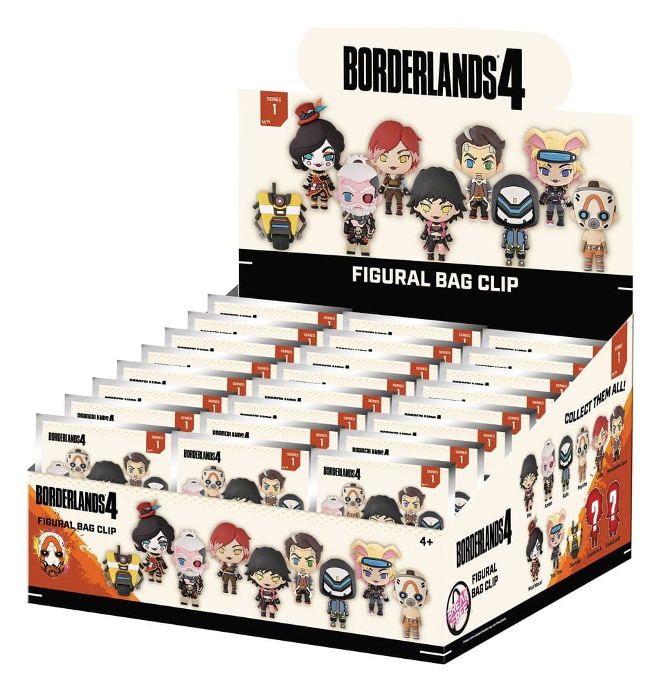 Borderlands 3D porte-clés en PVC série 1 Blind Bag Display (24)