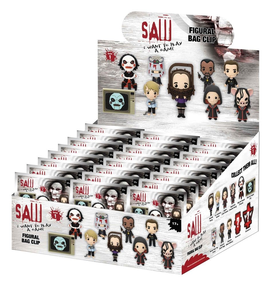 Saw Blind Bag présentoir porte-clés 3D en PVC série 1 (24)