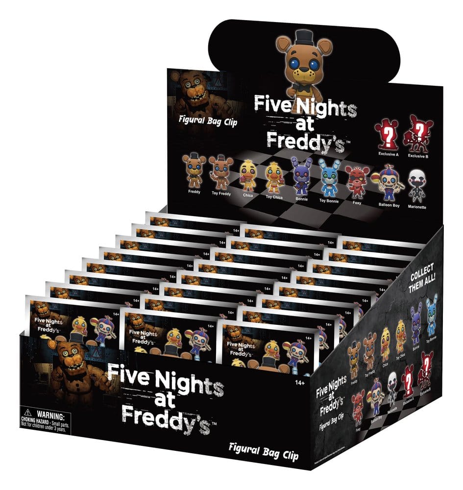Five Nights at Freddy's 3D porte-clés en PVC série 1 présentoir (24)