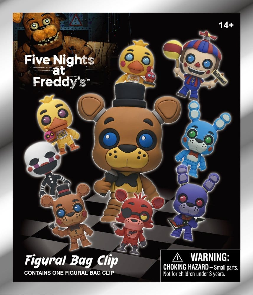 Five Nights at Freddy's 3D porte-clés en PVC série 1 présentoir (24)