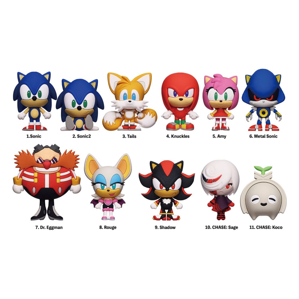 Sonic - The Hedgehog présentoir porte-clés sac à dos 3DSeries 1 (24)