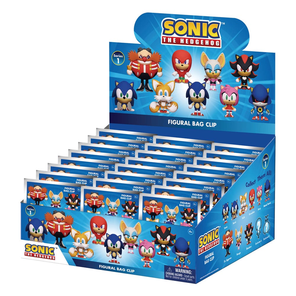 Sonic - The Hedgehog présentoir porte-clés sac à dos 3DSeries 1 (24)