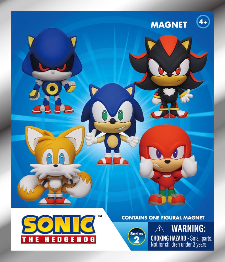 Sonic the Hedgehog Blind pack aimants Series 2 Display (12)