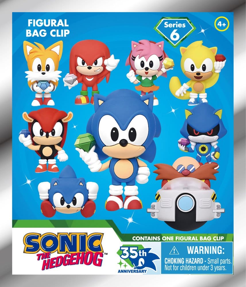Sonic the Hedgehog 3D porte-clés en PVC série 6 présentoir (24)