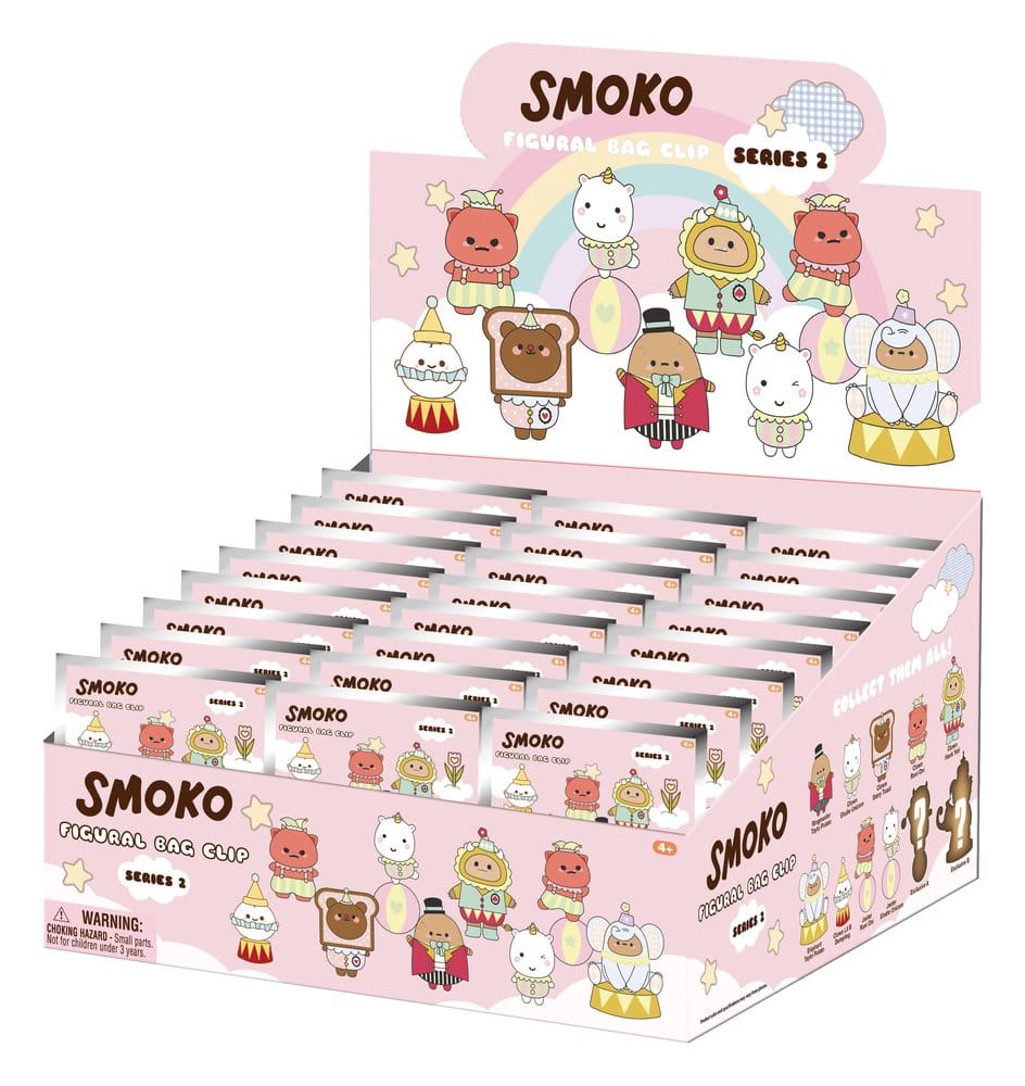 Smoko 3D porte-clés en PVC série 2 présentoir (24)