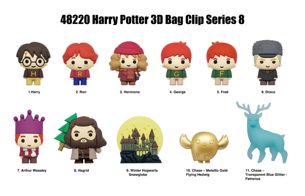 Harry Potter présentoir porte-clés sac à dos 3D Series 8 (24)