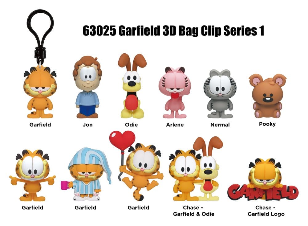 Garfield 3D présentoir porte-clés Série 1 (24)