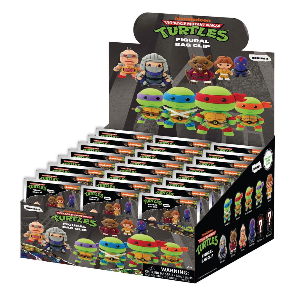 Tortues Ninja présentoir porte-clés sac à dos 3D Series 1 (24)