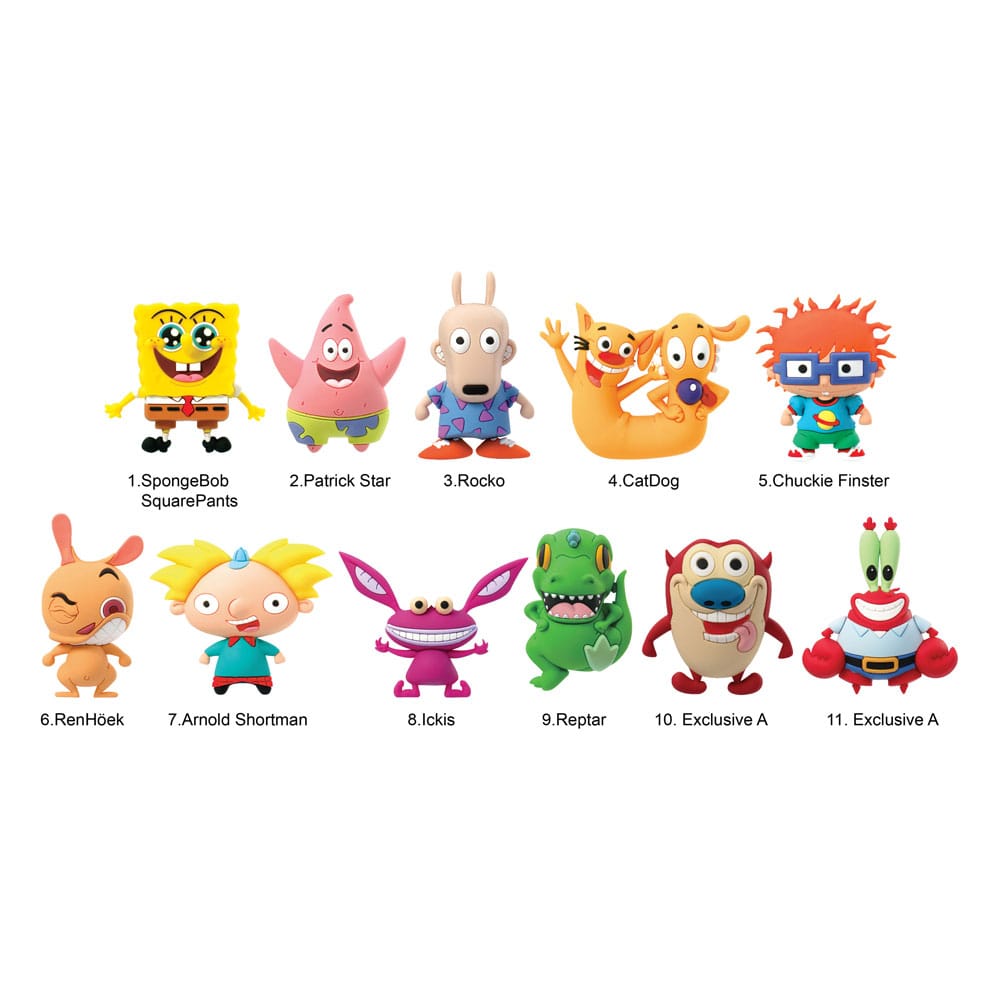 Nickelodeon Classics présentoir porte-clés sac à dos 3D Series 1 (24)
