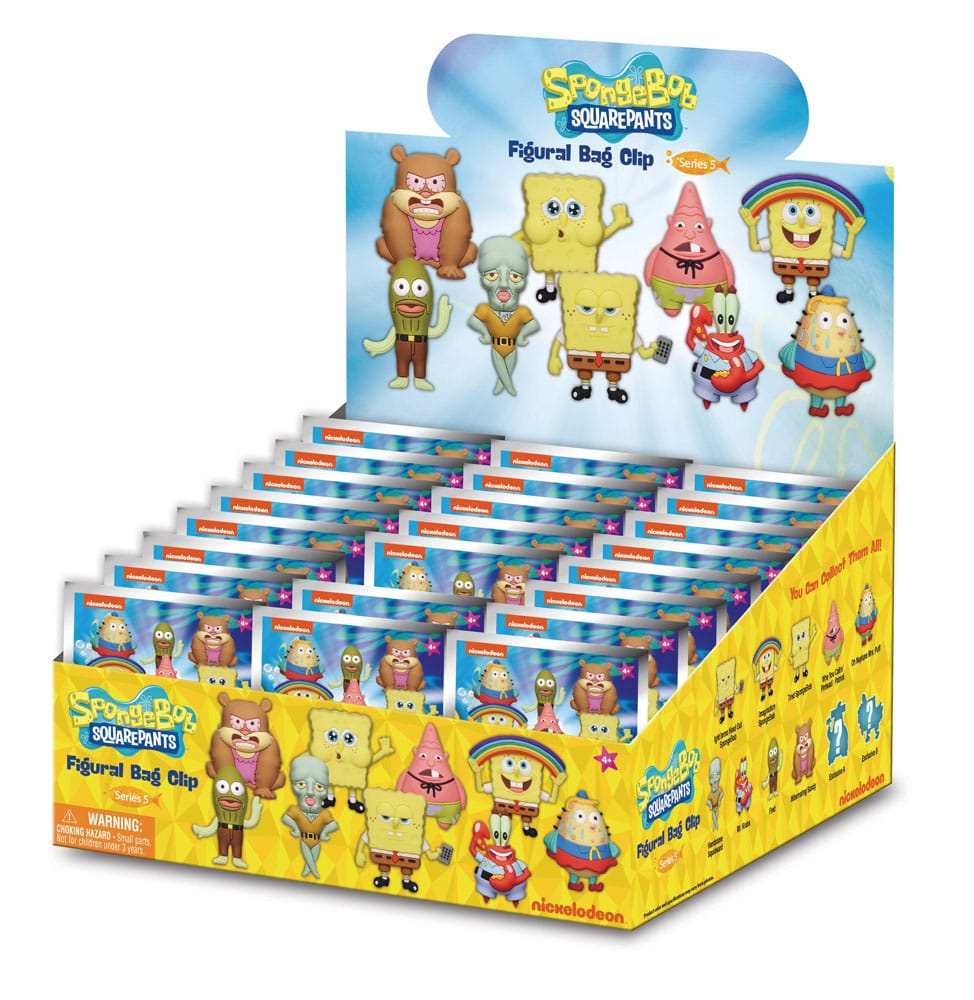 Nickelodeon Classics présentoir porte-clés sac à dos 3D Series 5 Bob l'éponge (24)