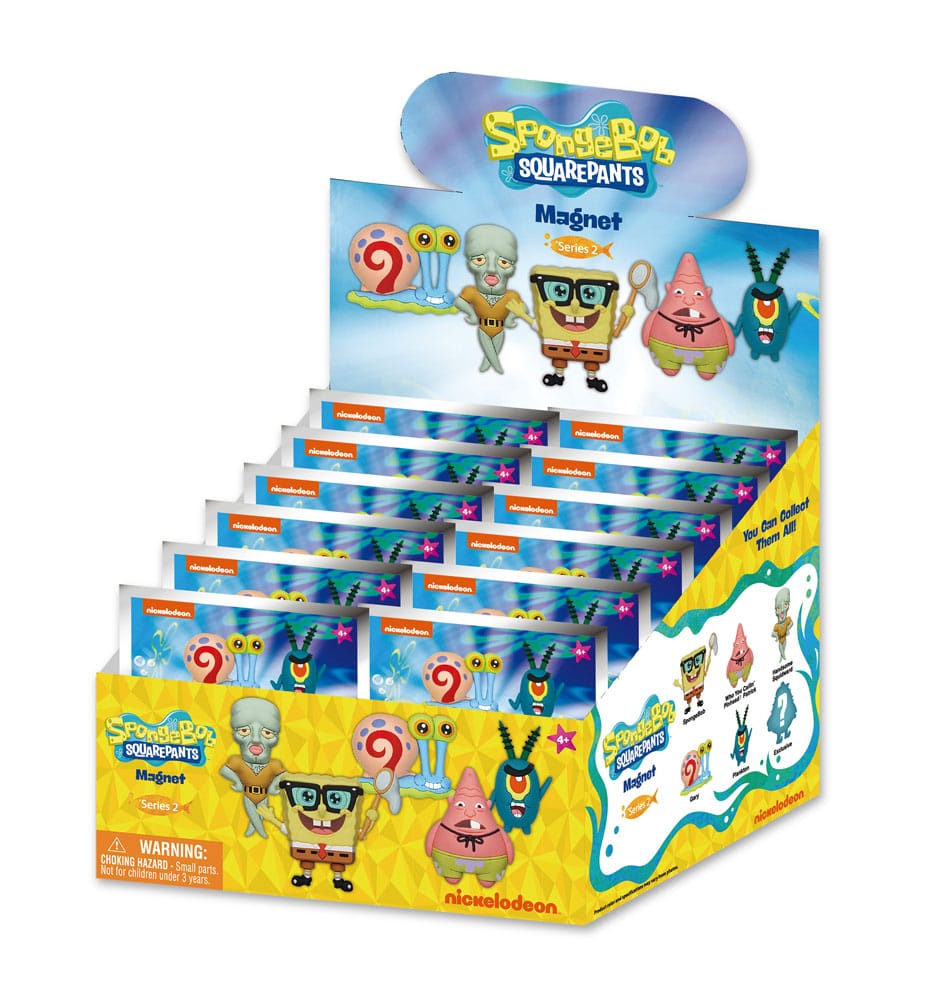 Bob l'éponge Blind pack aimants Series 2 Display (12)