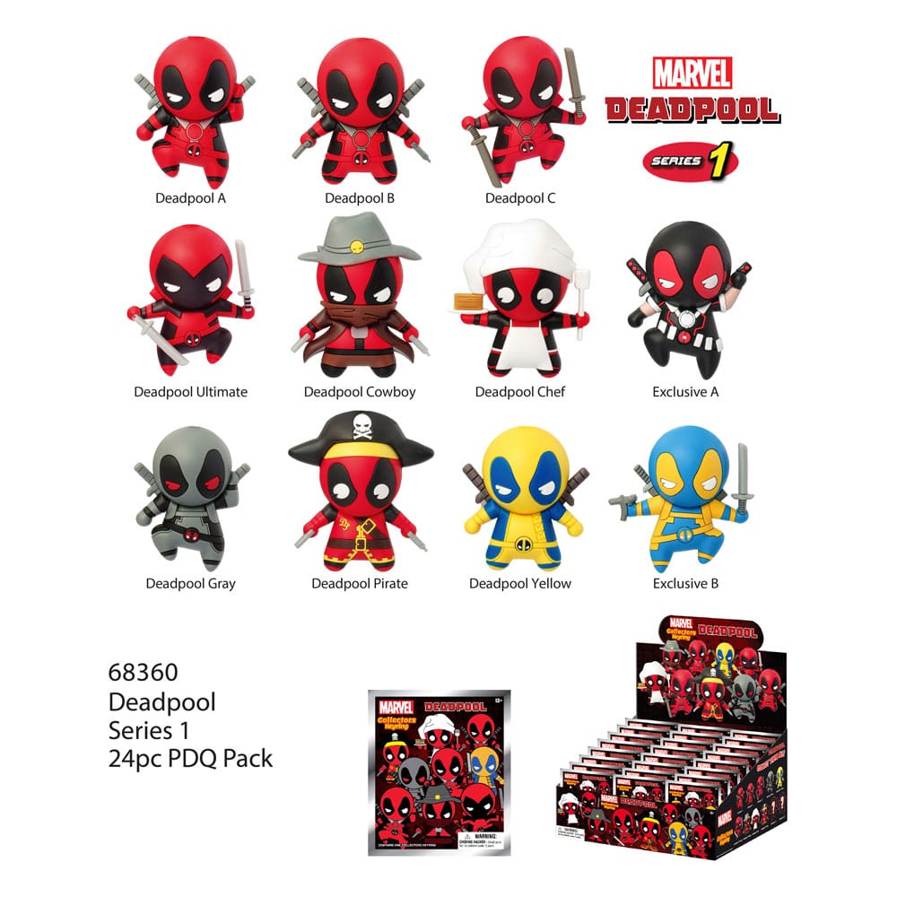 Deadpool série 1 présentoir porte-clés sac à dos (24)