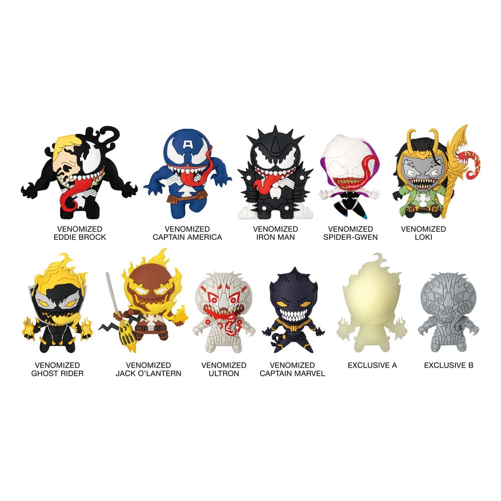 Venom présentoir porte-clés sac à dos 3DSeries 1 (24)