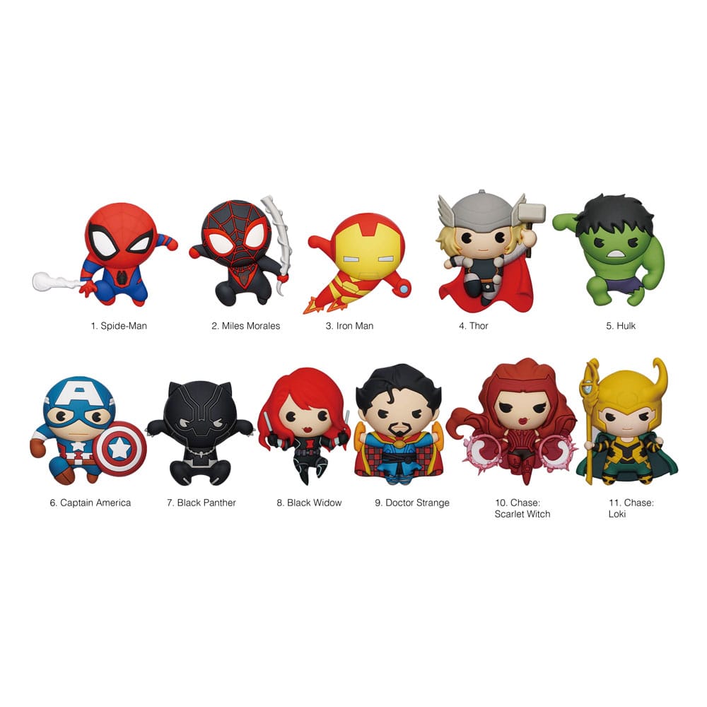Marvel Series 10 présentoir porte-clés sac à dos 3D Classics (24)