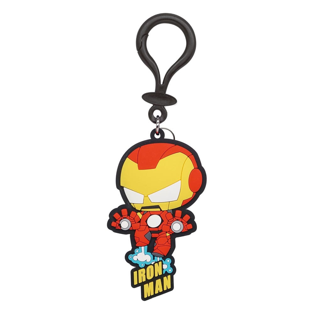 Marvel porte-clés sac PVC à dos toucher doux Iron Man