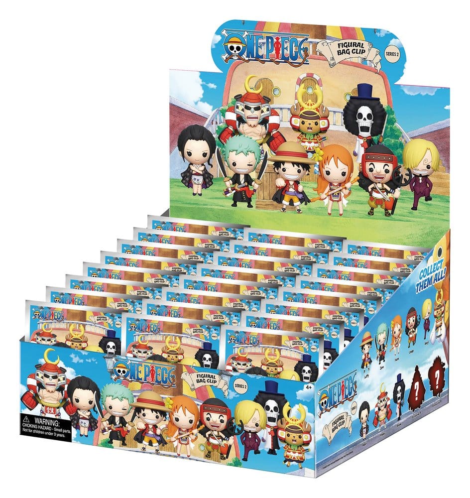 One Piece 3D porte-clés en PVC série 2 présentoir (24)