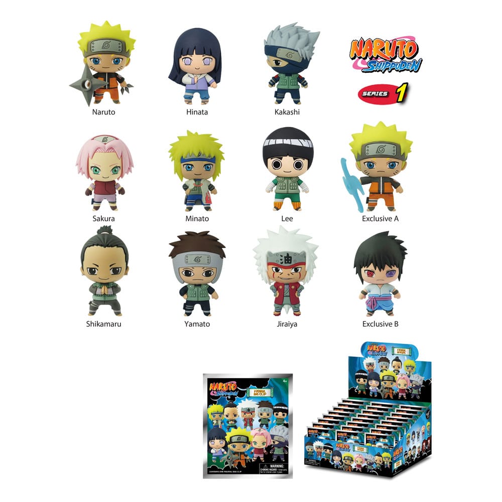 Naruto Shippuden présentoir porte-clés sac à dos 3DSeries 01 (24)