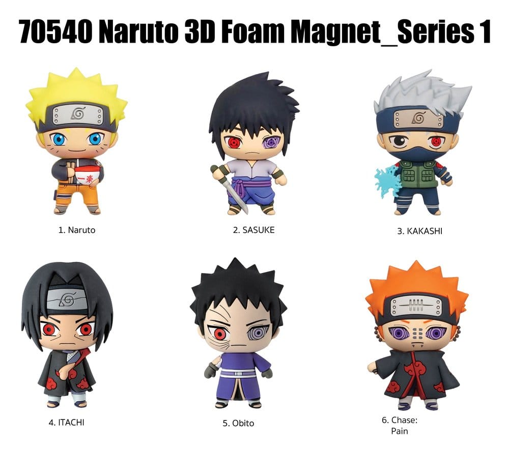 Naruto Blind pack aimants Display (12)