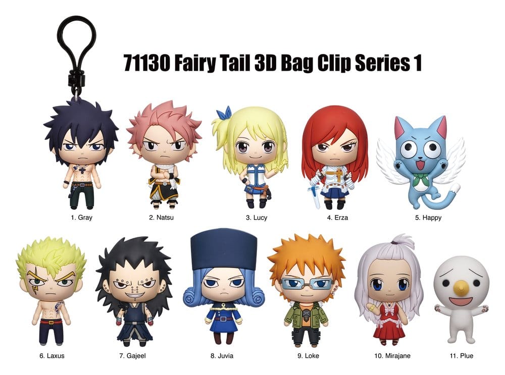 Fairy Tail 3D présentoir porte-clés Série 1 sac à dos (24)
