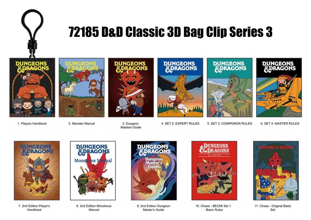 Dungeons & Dragons Classic Blind Bag présentoir porte-clés 3D en PVC série 3 (24)