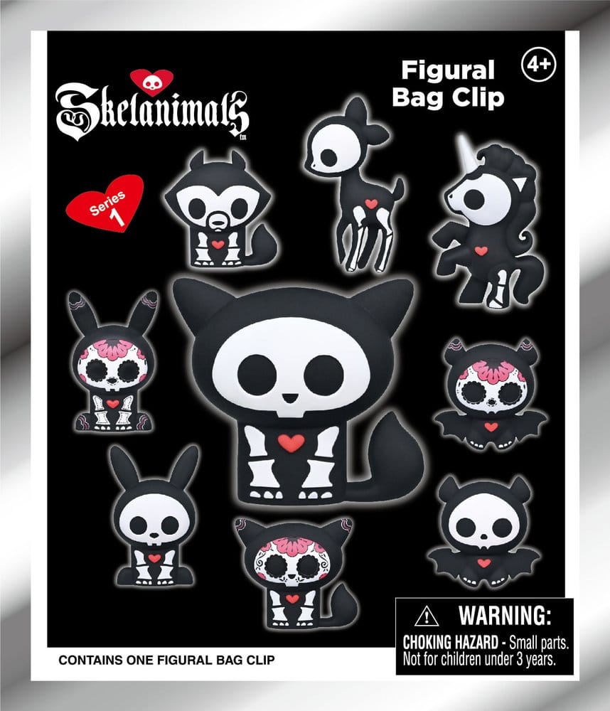 Skelanimals 3D porte-clés en PVC série 1 Blind Bag Display (24)