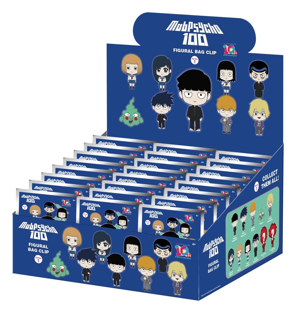 Mob Psycho 100 3D porte-clés en PVC série 1 Blind Bag Display (24)